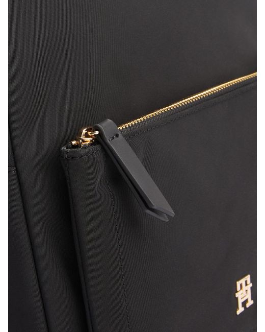 Sac À Dos Arrondi À Monogramme Th Tommy Hilfiger en coloris Black