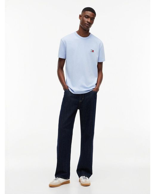 Tommy Hilfiger Blue Tommy Flag Crew Neck T-Shirt for men