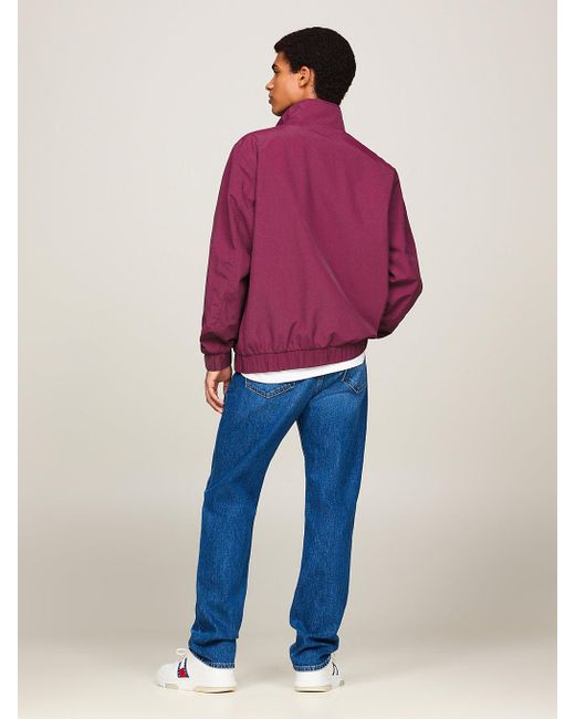 Tommy Hilfiger Purple Essential Zip-thru Relaxed Windbreaker Jacket for men