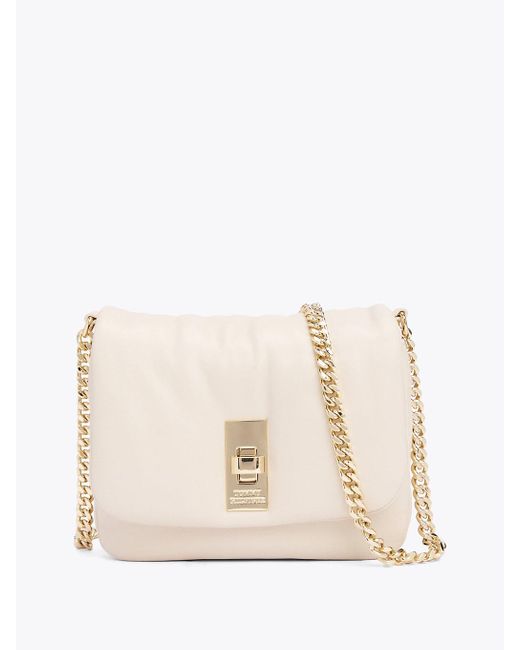 Tommy Hilfiger Chain Strap Soft Leather Crossbody Bag in Natural Lyst UK
