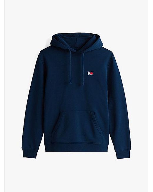 Sudadera Con Capucha, Cordón Y Parche Tonal Tommy Hilfiger de hombre de color Blue