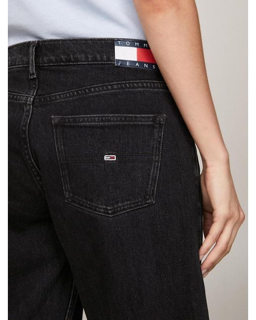 Tommy Hilfiger Sophie Low Rise Straight Faded Black Jeans
