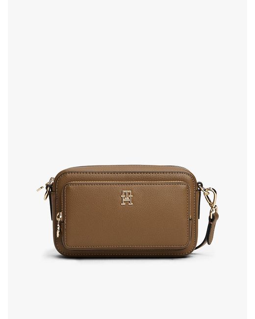 Tommy Hilfiger Brown Hilfiger Icon Crossbody Camera Bag