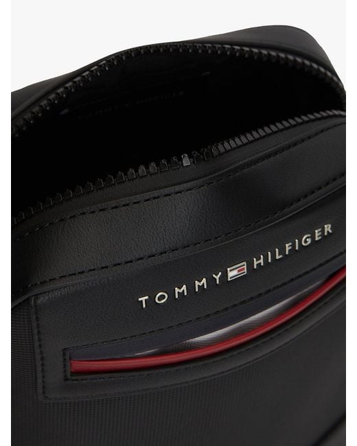 Sac Reporter À Bandoulière Et Logo En Métal Tommy Hilfiger pour homme en coloris Black