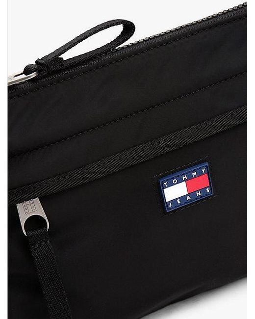 Tommy Hilfiger Crossbodytas Met Rubberen Logo in het Black voor heren