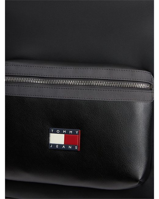Tommy Hilfiger Black Logo Dome Backpack for men
