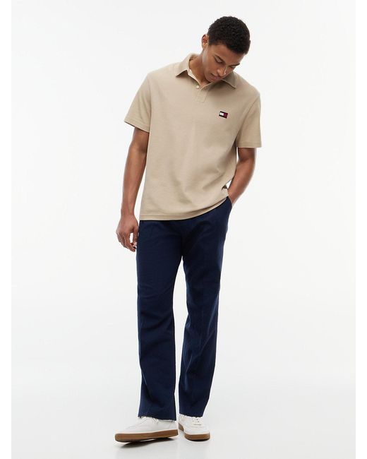 Tommy Hilfiger Blue Classic Fit Knit Collar Polo Shirt for men