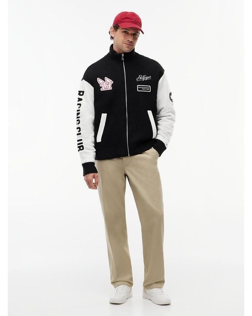 Tommy Hilfiger Blue Pure Wool Track Jacket for men