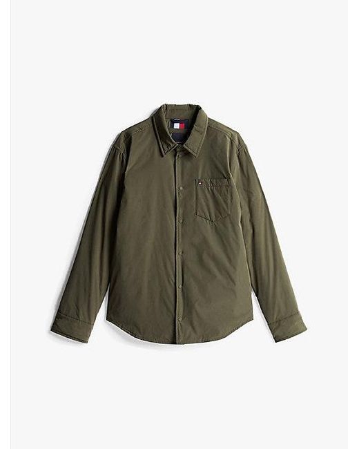 Chaqueta Estilo Camisa Plegable Tommy Hilfiger de hombre de color Black