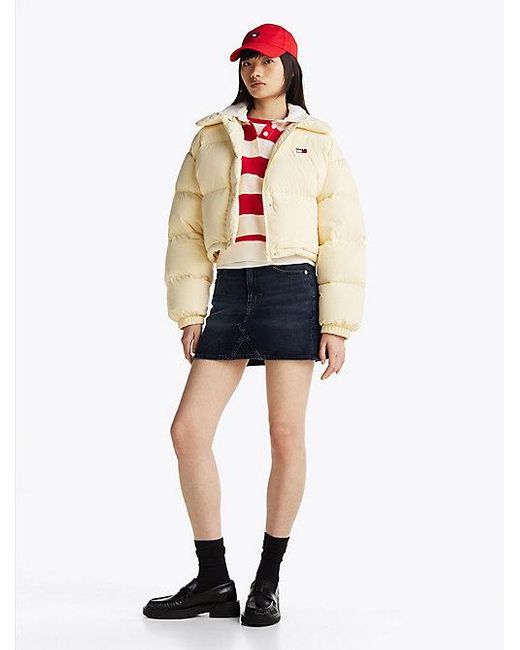 Tommy Hilfiger Donzen Pufferjack Met Tommy-Badge in het White