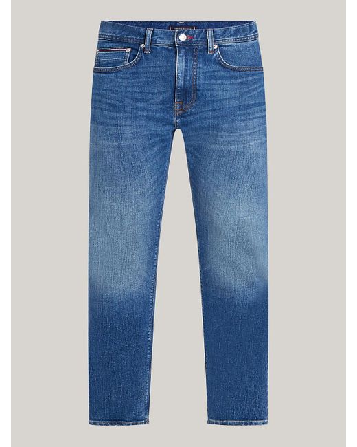 Tommy Hilfiger Blue Th Flex Bleecker Slim Faded Jeans for men