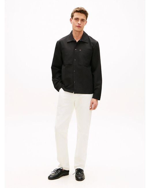 Tommy Hilfiger Black Performance Relaxed Fit Air Dot Shirt for men