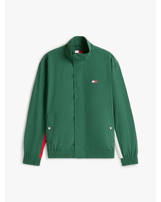 Tommy Hilfiger Green Flag Badge Back Logo Water Repellent Jacket for men