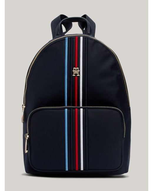 Tommy Hilfiger Blue Signature Th Monogram Small Dome Backpack
