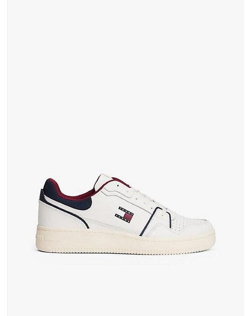 Tommy Hilfiger Retro Basketbalsneaker Met Fijne Profielzool in het Multicolor voor heren