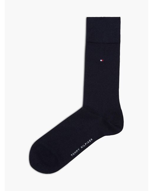 Tommy Hilfiger Blue 1-pack Flag Embroidery Socks With Cashmere for men