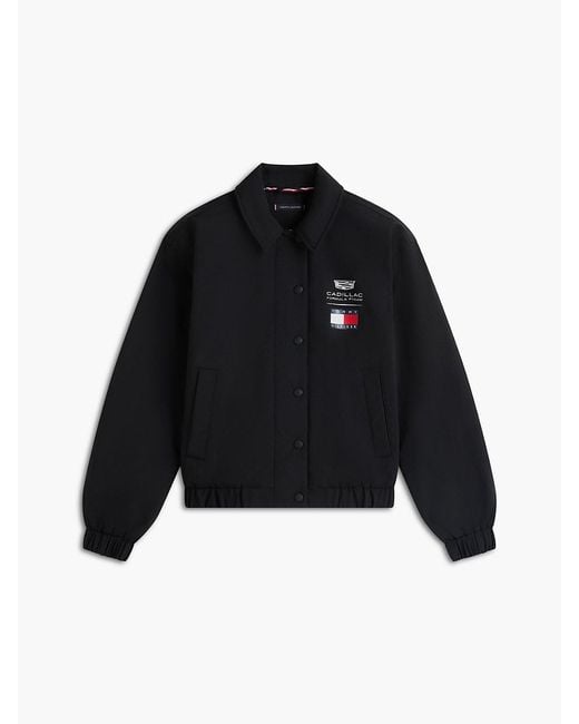Tommy Hilfiger Blue Th X Cadillac Formula 1 Team Logo Coach Jacket