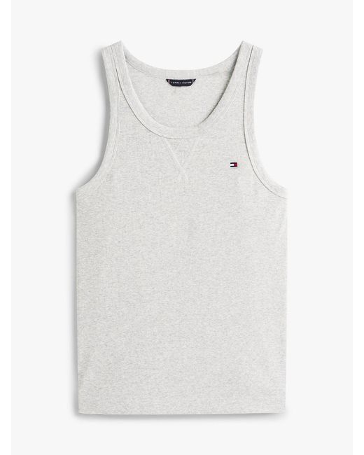 Tommy Hilfiger White Th Original Tank And Shorts Pyjama Set for men