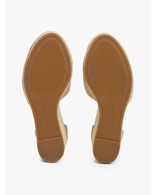 Espadrilles Compensées À Bride Cheville Tommy Hilfiger en coloris Natural