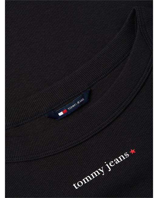 Tommy Hilfiger Blue Logo Ribbed Slim Tank Top