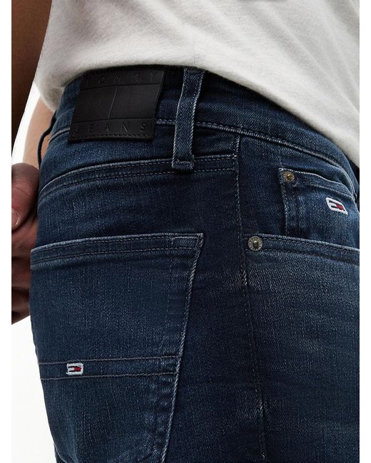 Tommy Hilfiger Blue Austin Faded Slim Tapered Leg Jeans for men