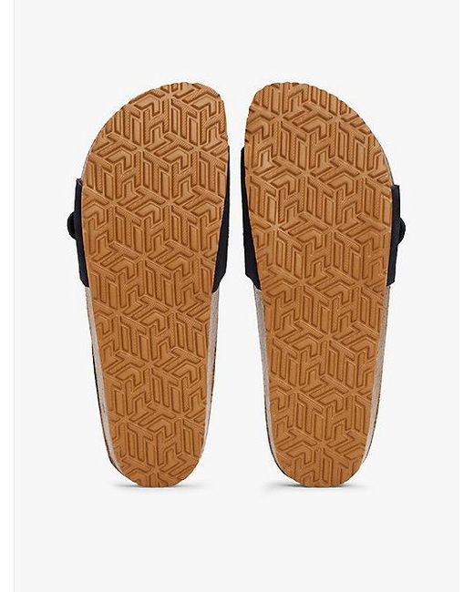 Sandalias De Ante Con Tira Ajustable Tommy Hilfiger de color White