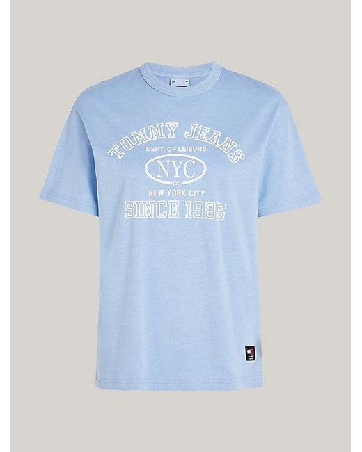 Camiseta con logo universitario Tommy Hilfiger de color Blue