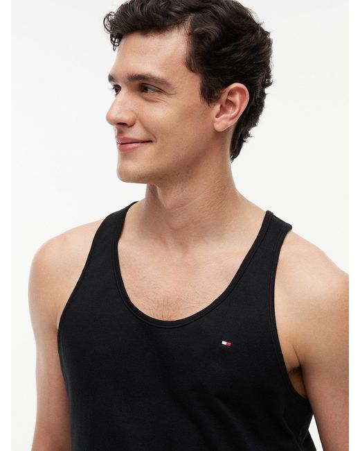 Tommy Hilfiger Blue 3-Pack Signature Lounge Tank Tops for men