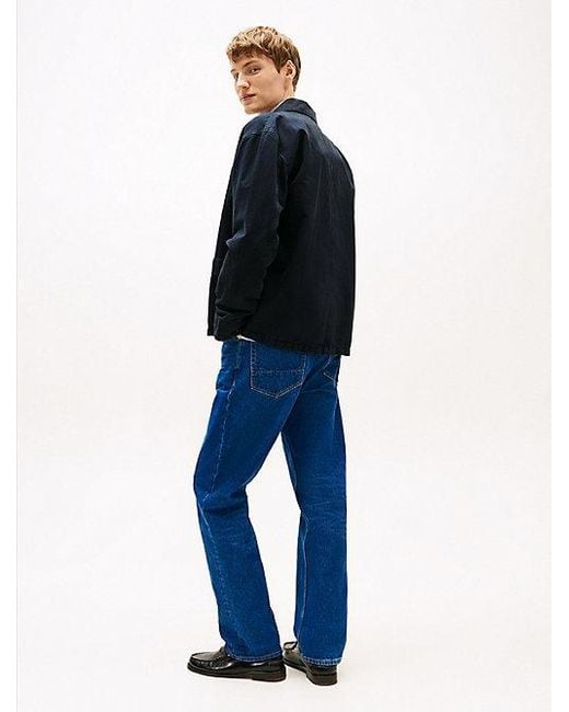 Tommy Hilfiger Utility-Jack Met Linnen in het Blue voor heren