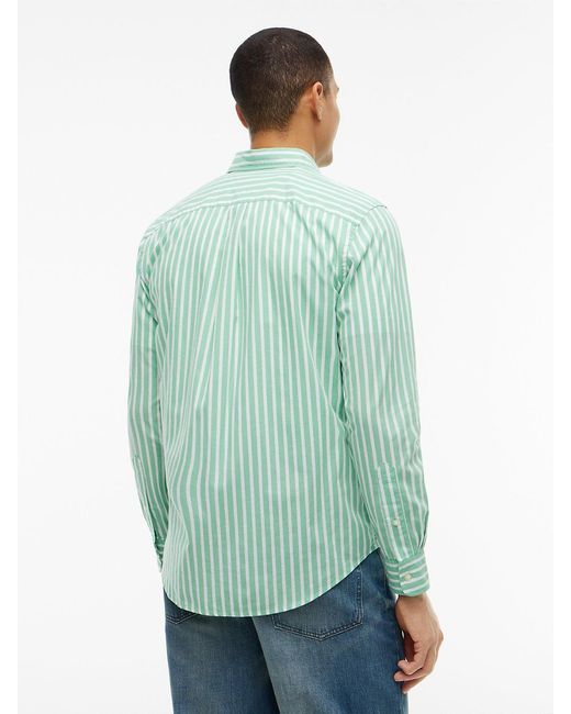 Tommy Hilfiger Blue Regular Fit Flex Stripe Poplin Shirt for men