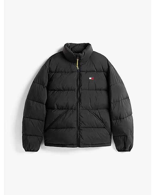 Tommy Hilfiger Waterafstotend Relaxed Crinkle-Pufferjack in het Black voor heren