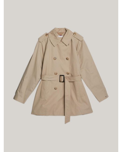 Tommy Hilfiger Natural Adaptive Belted Trench Coat