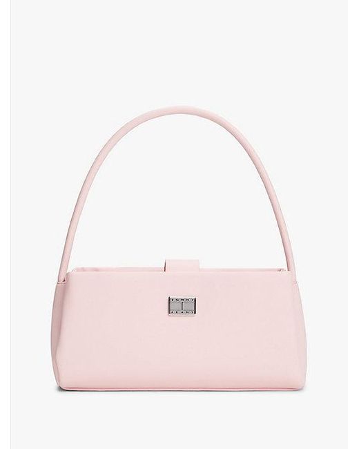 Tommy Hilfiger Pink Schultertasche Mit Logo-Emblem