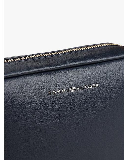 Tommy Hilfiger Crossbody Cameratas Met Webbing Band in het Blue