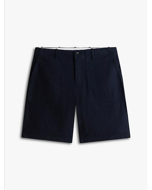 Tommy Hilfiger Relaxed Fit Twill Chino-Short in het White voor heren