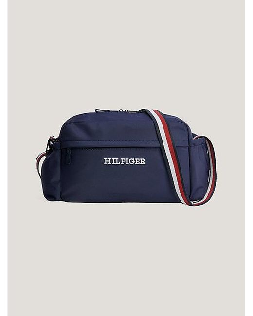 Tommy Hilfiger Blue Signature Wickeltasche aus Recycling-Material