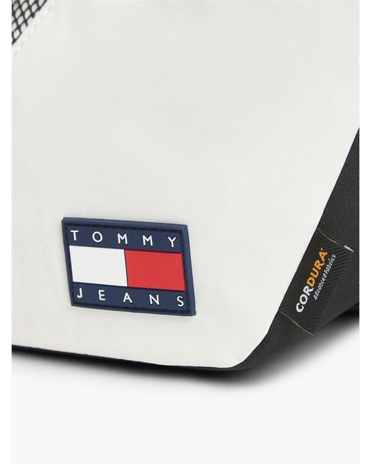 Tommy Hilfiger White Logo Outdoor Crossbody Bag for men