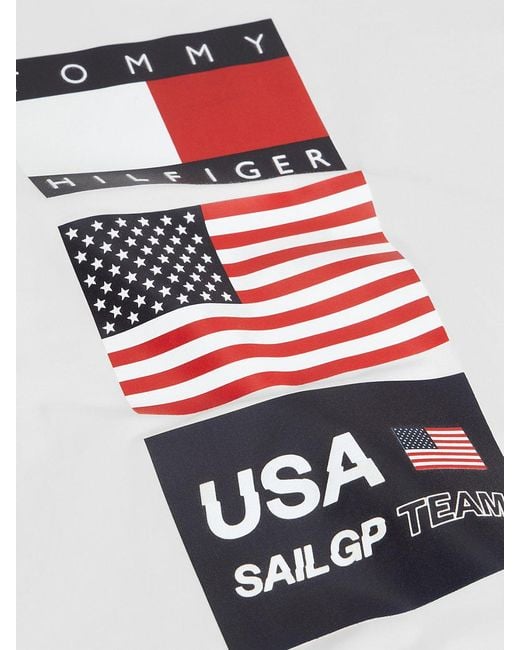 Tommy Hilfiger White Tommy X U.s. Sail Gp Team Logo T-shirt for men