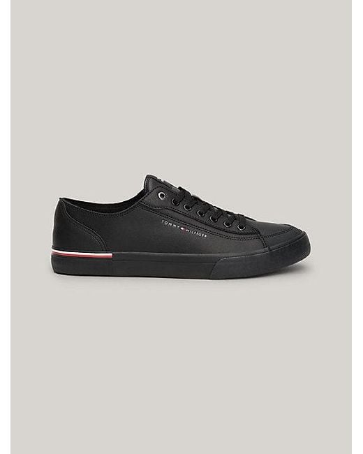 Tommy Hilfiger Sneaker Met Signature-rand En Logo in het Black voor heren