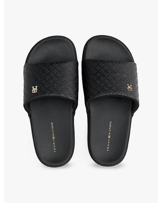 Tommy Hilfiger Platformsandaal Met Th-Monogram in het White