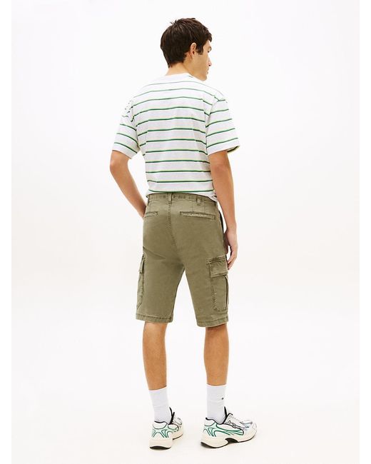 Tommy Hilfiger Natural Otis Washed Cargo Shorts for men
