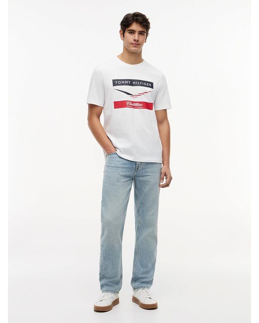 Tommy Hilfiger White Th X Cadillac Formula 1® Team Chevron T-shirt for men