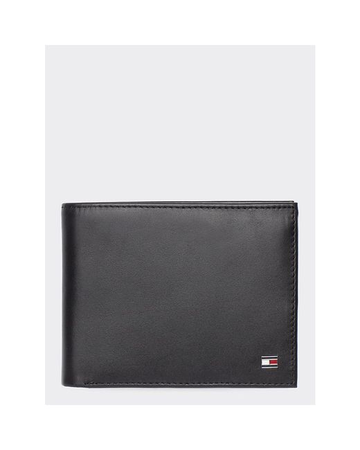 tommy hilfiger eton trifold wallet black