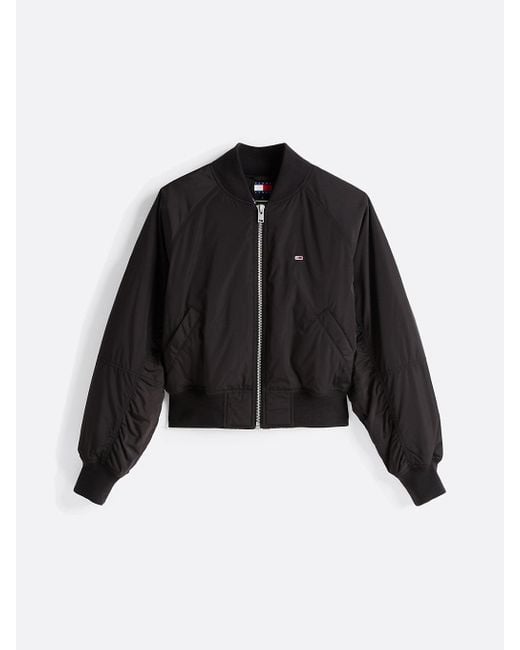 Tommy Hilfiger Black Padded Water Repellent Bomber Jacket