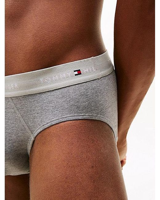 Tommy Hilfiger Set Van 3 Slips Met Signature-Logotailleband in het Gray voor heren