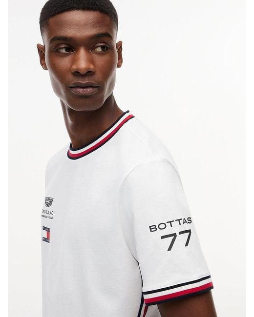 Tommy Hilfiger White Th X Cadillac Formula 1® Team Bottas 77 T-shirt for men