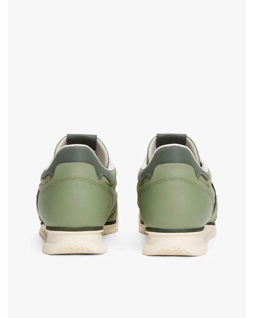 Sneakers Antiscivolo Con Mix Di Texture di Tommy Hilfiger in Green da Uomo