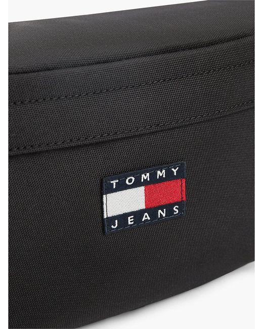 Tommy Hilfiger Black Essential Repeat Logo Bum Bag for men