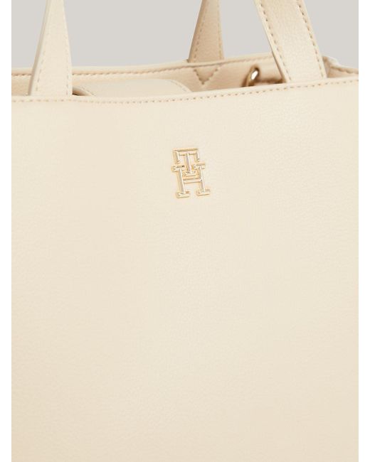 Tommy Hilfiger Natural Essential Th Monogram Small Satchel
