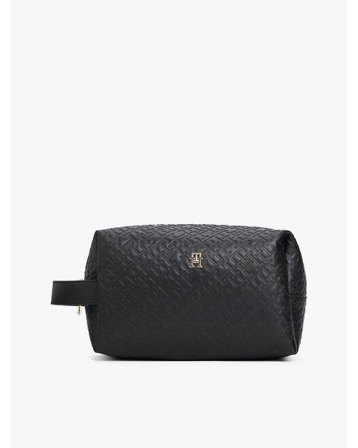 Pochette Toilette Hilfiger Icon Con Logo di Tommy Hilfiger in Black